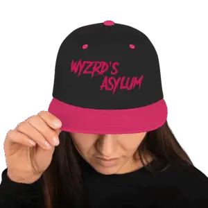 Black/Pink Snapback Hat