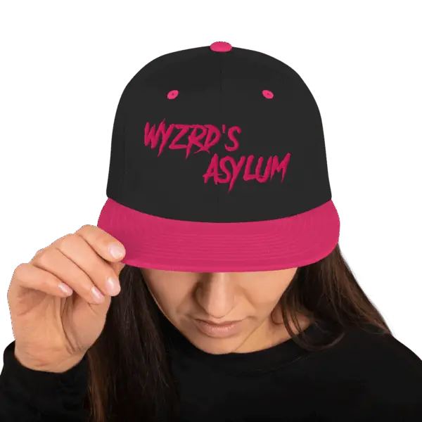 Black/Pink Snapback Hat
