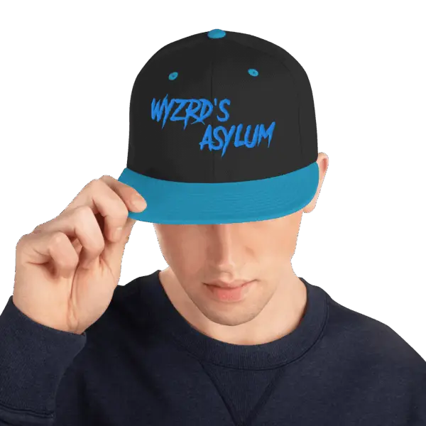 Black/Blue Snapback Hat