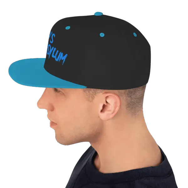 Black/Blue Snapback Hat - Image 3